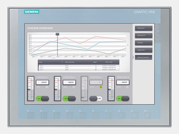 现货西门子/Siemens 6AV2123-2MB03-0AX0 SIMATIC HMI KTP1200 精简面板