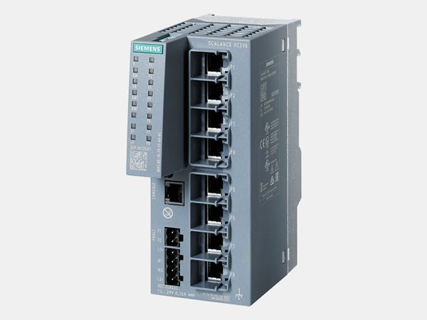 现货西门子6GK5208-0BA00-2AC2网管型交换机模块SCALANCE XC-200